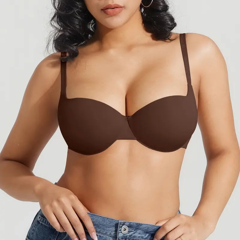 Seamless Push-Up T-Shirt Bra